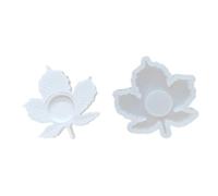 AOOOWER Moule en silicone 3D en forme de feuille d'érable en forme d'étoile pour béton et résine époxy, 12.6x13.4x2cm, Silicone, Pas de gemme