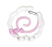 AOOOWER Mousqueton Clip pour clés et petits objets Pendentif Acrylique pour sac à dos Handbook Décoration Ita Bag Boucle, 5.2*5.2cm, Acrylique, Sans pierre précieuse