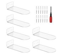 AOOOWER Organisateurs de chaussures muraux en acrylique - Présentoir mural efficace et élégant pour chaussures de sport