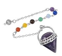 AOOOWER Pendentif en forme de cône en cristal, artisanat exquis, accessoire éblouissant pour les femmes à la mode et élégant, 3.9x3.12in, Cuivre + pierre, Pas de gemme