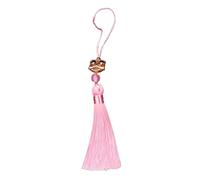 AOOOWER Pendentif traditionnel Han Fu avec motifs de lions de bon augure pour les amateurs de culture et les amateurs de mode, 18.8cm, Polyester, Pas de gemme
