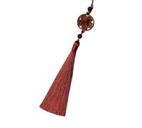 AOOOWER Pendentif traditionnel Han Fu avec motifs floraux de bon augure pour les amateurs de culture et les amateurs de mode, 14cm, Polyester, Pas de gemme