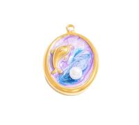 AOOOWER Pendentifs pour fabrication de bijoux - Série mer - Accessoire de mode pour la fabrication de bijoux uniques et les travaux manuels, 6.24x1.95in, Acier inoxydable, Pas de gemme