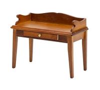 AOOOWER Petit Bureau Réaliste pour Scène Modèle Conception À L'échelle 1/12 Artisanat en Bois Pièce D'exposition Essentielle À Collectionner Bureau Miniature