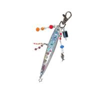 AOOOWER Porte-clés à breloques en forme de poisson pratique, ornement tendance, pendentif texturé en acrylique, parfait pour un usage quotidien et une fête. Porte-clés poisson pour elle, Poisson à