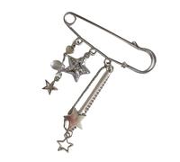 AOOOWER Porte-clés à breloques en forme d'étoile - Joli pendentif à suspendre - Décoration de sac à dos pour femme, 3.12x3.12in, Alliage, Pas de gemme
