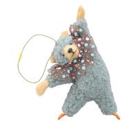AOOOWER Porte-clés avec pendentif ours dansant en forme d'animal de dessin animé - Porte-clés tendance pour couple - Bijoux pour sacs à dos, SizeApprox.11x6x17cm/4.33x2.36x6.69inch, Flanelle, Pas de