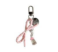 AOOOWER Porte-clés avec pendentif papillon et bouteille de lait - Porte-clés coloré - Accessoire tendance pour sac, 100mm, Alliage acrylique, Pas de gemme