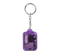 AOOOWER Porte-clés boîte à musique miniature avec pendentif élégant et sac à musique, 5*3.3*1.5cm, Acrylique, mini mouvement, Pas de gemme