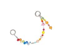 AOOOWER Porte-clés coloré avec perles en verre acrylique et alliage pour étui de téléphone, sac à dos, bijoux, SizeApprox.22.8x8.97inches, Alliage, Pas de gemme