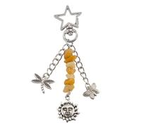 AOOOWER Porte-clés créatif en alliage tendance - Accessoire tendance - Élégant - Texture en alliage - Pour tout, 5.46x7.8in, Alliage + gravier + perles de verre, Pas de gemme