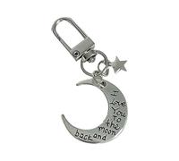 AOOOWER Porte-clés élégant en forme de cœur avec pendentif en forme de papillon en forme de cœur en métal, 510CM, Métal, Pas de gemme