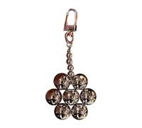 AOOOWER Porte-clés élégant en forme de fleur en perles - Tendance - Porte-clés en perles - Accessoire de sac, 10cm, Acrylique, Pas de gemme