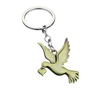 AOOOWER Porte-clés élégant en métal avec pendentif pour pendaison de crémaillère pour homme, 7*3*1, Alliage de zinc, Pas de gemme