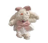AOOOWER Porte-clés en forme de lapins en peluche pour sacs à main et rétroviseurs, 18cm, Coton PP, Pas de gemme