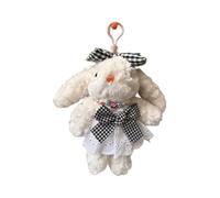 AOOOWER Porte-clés en forme de lapins en peluche pour sacs à main et rétroviseurs, 18cm, Coton PP, Pas de gemme