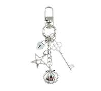 AOOOWER Porte-clés en forme de tour de coquillage - Accessoire en métal pour un usage quotidien, 11CM, Alliage, Pas de gemme
