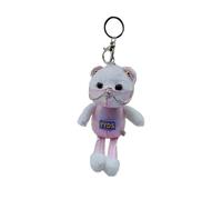 AOOOWER Porte-clés en forme d'ours avec machine à saisir - Jouet doux et élégant pour sac et clé en peluche - Téléphone, 18cm, Coton PP, Pas de gemme