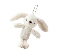 AOOOWER Porte-clés en peluche avec grandes oreilles de lapin - Décoration à suspendre pour sac à main, sac à dos, 20cm, Coton PP, Pas de gemme