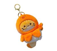 AOOOWER Porte-clés en peluche douce en forme de chat coloré pour filles et adultes, 5.46x3.9in, Peluche, Pas de gemme