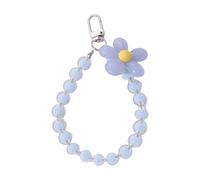 AOOOWER Porte-clés floral avec verrou sécurisé en acrylique pour sac à main, accessoire de téléphone, pendentif pour sac à main, 12.5x4.5cm, Acrylique, Pas de gemme