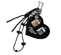 AOOOWER Porte-clés ours en ABS pour sac à dos, sac à main, ornement charmant avec lumière LED pour femmes et enfants, Size 5.5x4.5cm/2.17x1.77inch, ABS, Pas de gemme