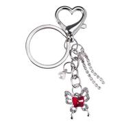 AOOOWER Porte-clés papillon tendance avec pendentif mignon pour sac à main, Size Approx. 3.15inch8cm, Alliage, Pas de gemme