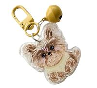 AOOOWER Porte-clés polyvalent en forme d'étoile, coquillages, perles, pendentif, sangle de téléphone, porte-clés pour sac à dos et clés de voiture, 3x8cm, Résine et alliage, Pas de gemme