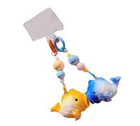 AOOOWER Porte-clés portable Kiss Fish - Accessoire délicat - Pendentif en forme de poisson, 6.8cm, Résine, Pas de gemme