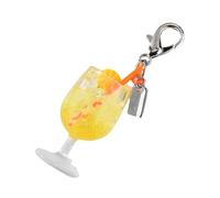 AOOOWER Porte-clés tendance pour gobelet avec breloque en forme de fruit et support pour baume à lèvres, Size Length 7cm/2.76inch, Alliage, Pas de gemme