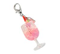 AOOOWER Porte-clés tendance pour gobelet avec breloque en forme de fruit et support pour baume à lèvres, Size Length 7cm/2.76inch, Alliage, Pas de gemme