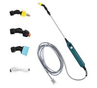 AOOOWER Pulvérisateur de jardin électrique rechargeable par USB - Baguette télescopique à 3 buses pour désherbage - Brumisation des plantes pour jardin, pelouse, jardin