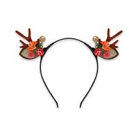 AOOOWER Serre-tête de Noël en bois de cerf pour les fêtes de fin d'année, Halloween, événement, sans danger pour les enfants, plusieurs occasions, accessoires pour cheveux