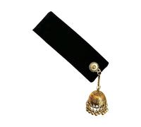 AOOOWER Style ethnique Pince à cheveux en velours avec glands et clochettes pour femme et mode, 7CM, Velours + alliage, Pas de gemme