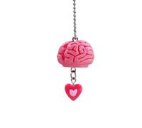 AOOOWER Superbe porte-clés en forme de cerveau pour Halloween, pour sacs et clés de voiture, décoration gothique, 0.78x0.78in, Matériaux mélangés, Pas de gemme