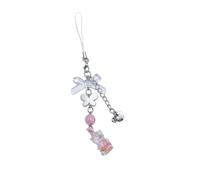 AOOOWER Sweet and Cool Porte-clés avec pendentif pour téléphone avec porte-clés et lanière, 15cm, Alliage, Pas de gemme