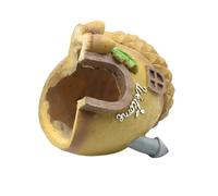 AOOOWER Tunnel en résine pour aquarium avec pommes de pin Durians pour scènes sous-marines naturelles