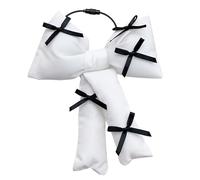 AOOOWER Uinque Chaîne de téléphone en forme de nœud 3D Accessoire de chaîne de téléphone Porte-clés élégant pour la mode, 14.3cm, Rempli de coton + métal, Pas de gemme