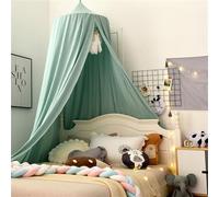 AOOPOO Ciel de Lit pour Bébé Enfant, Lit à Baldaquin pour Bébé Moustiquaire Ronde en Forme de Dôme Rideau à Suspendre Princesse Tente de Lit pour Décoration de Chambre d'enfant et Salle de Lecture