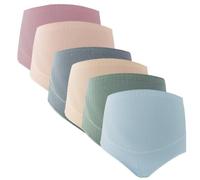 AOOPOO Lot de 6 Culotte de Maternité Femmes Culottes en Coton Doux Pure pour Enceinte Réglable Culotte de Grossesse Taille Haute Soutien Ventre Slip pour Femmes Enceintes de sous-vêtements