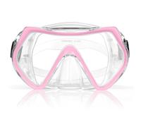AOOSA Masque de Plongée, Masque de Snorkeling en Verre Trempé, 180° View HD Anti-buée Anti-Fuite Lunettes de Natation avec Cache-Nez pour la Plongée avec Tuba, Apnée, Natation, Unisexe