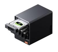 AOOSTAR WTR Pro Twin Lake N150 Mini PC NAS 4 Baies 16 Go RAM 512 Go SSD, 2 emplacements M.2 NVMe, 2,5/3,5 SATAx 4 mémoire (jusqu'à 4 x 22 to), Mini NAS de Bureau 4 K HDMI/Type-C/DP/USB3.2/WiFi 6