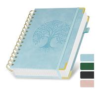 AOOSU Carnet de Notes, Carnet A5 à Carreaux, Cahier A5 à Spirale, Papier Encreur 100g/M² Life Planner Agenda Scolaire-Organiseur Compact & Élégant, Planning Scolaire & Professionnel