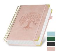 AOOSU Carnet de Notes, Carnet A5 à Carreaux, Cahier A5 à Spirale, Papier Encreur 100g/M² Life Planner Agenda Scolaire-Organiseur Compact & Élégant, Planning Scolaire & Professionnel