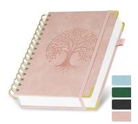 AOOSU Carnet de Notes, Carnet A5 Ligné Cahier A5 à Spirale, Papier Encreur 100g/M² Life Planner Agenda Scolaire-Organiseur Compact & Élégant, Planning Scolaire & Professionnel