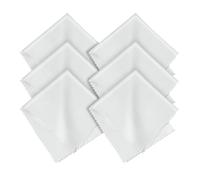 AOOSU Chiffons Microfibre de Nettoyage, 6pcs 20 x 20 cm Chiffon de Nettoyant Lunettes, Doux Chiffons de Nettoyage Lunettes en Microfibre Lavables et Réutilisables pour Lunette, Ecrans, Tablettes