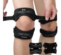 AOOSU Genouillère Rotulienne, 2pcs Sangles de Genou pour Tendon Rotulien, Genouillère Sport, Support Strap Genou Réglable en Neoprène Protection et Soulagement, pour Fitness, Sport, Running