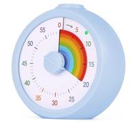 AOOSU Minuteur Visuel Timer Enfant, Visual Timer pour Les Enfants et Adultes avec Fonction Flash Silencieuse, Compte à Rebours de 60 Minutes, Silencieux/Fort pour Cuisine, Salle de Classe, Réunion