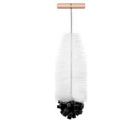 AOOTE Goupillon Bouteille 35cm,Brosse Dense pour Biberon, Brosses à Bouteilles avec Embout Doux en Coton, Goupillon Compatible avec Carafe, Nettoyage Profond sans Rayures Ni Résidus(Noir)