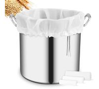 AOOTE Sac de Filtration Réutilisable,3pcs 120 Mesh Sac de Brassage avec Cordon,Nylon Sacs Filtrants avec Plusieurs Tailles pour Vin, Bière, Filtre à Fruits, Lait Végétal,Tous Les Grains de Brassage